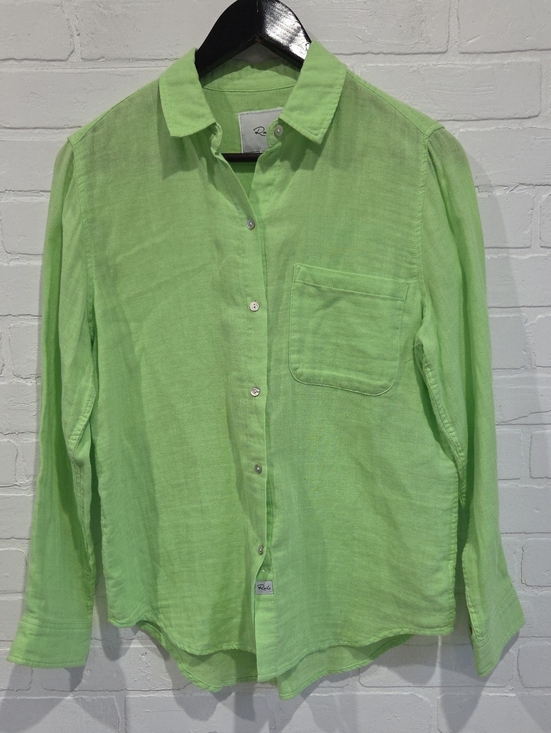Rails Tops - Rails Lime Green Button-Up Shirt